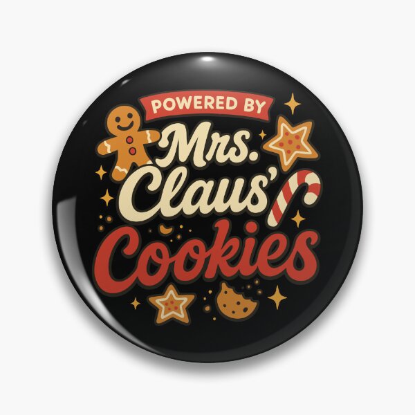 Item preview, Powered By Mrs. Claus’ Cookies designed and sold by Standout Concepts®.