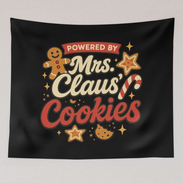 Item preview, Powered By Mrs. Claus’ Cookies designed and sold by Standout Concepts®.