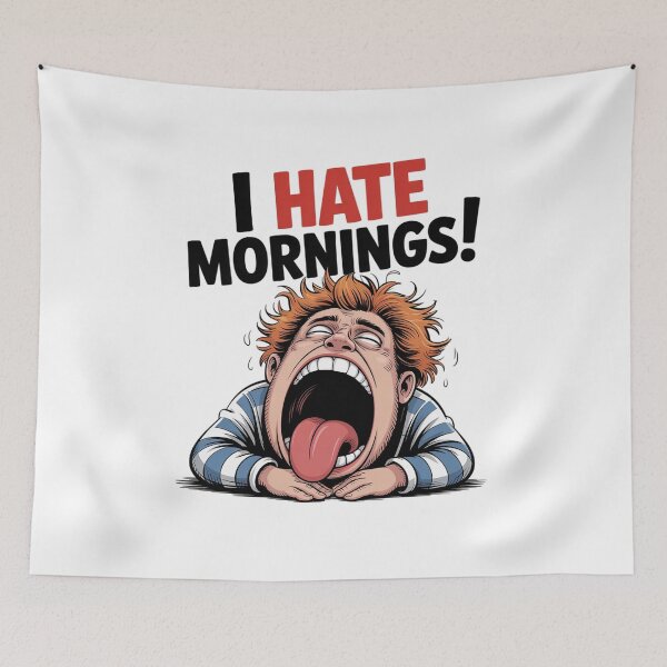 Item preview, Vintage I Hate Mornings designed and sold by VasilisLamArt.