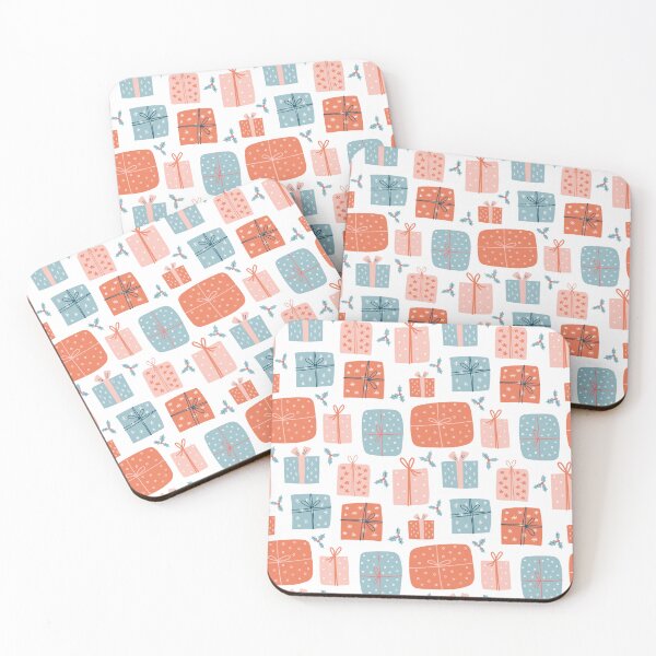 Item preview, Christmas Gift Boxes with Holly Pattern Notebook designed and sold by FestivityFinds.