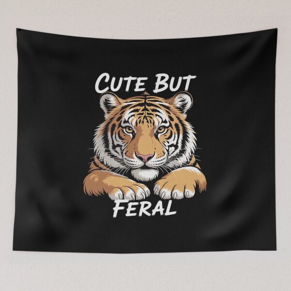 Item preview, Tiger, cute but Feral designed and sold by VasilisLamArt.