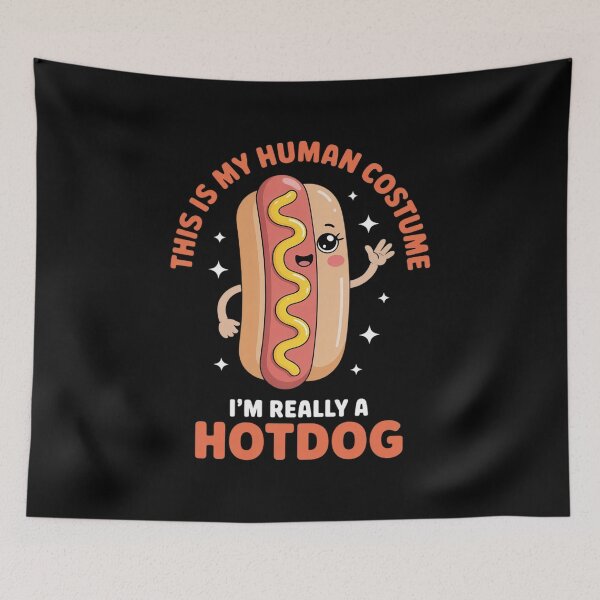 Item preview, This Is My Human Costume I'm Really A Hotdog designed and sold by khorbiasieno.