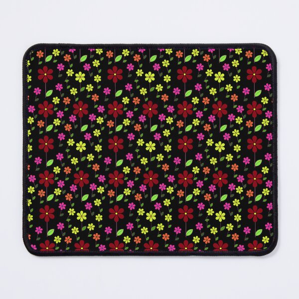 Item preview, Vibrant Multicolor Floral Seamless Pattern on Black designed and sold by AlienTechs.