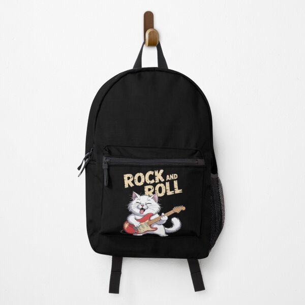 Item preview, Fuzzy Cat Playing Guitar Rock Cool Feline Music Lover designed and sold by Rotasiin.