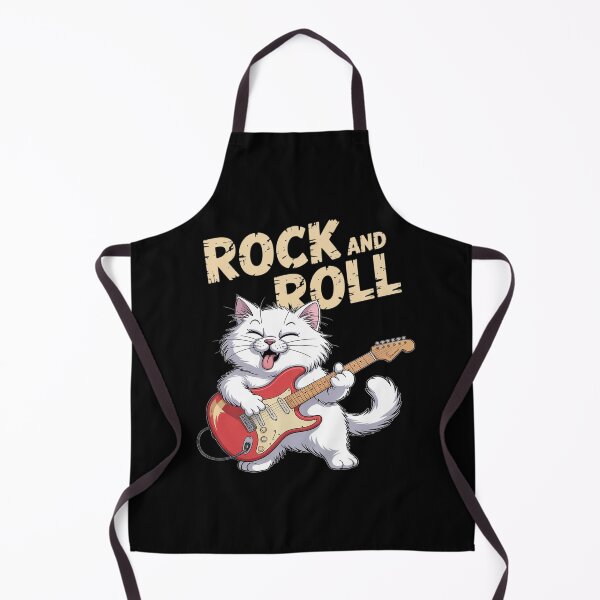 Item preview, Fuzzy Cat Playing Guitar Rock Cool Feline Music Lover designed and sold by Rotasiin.