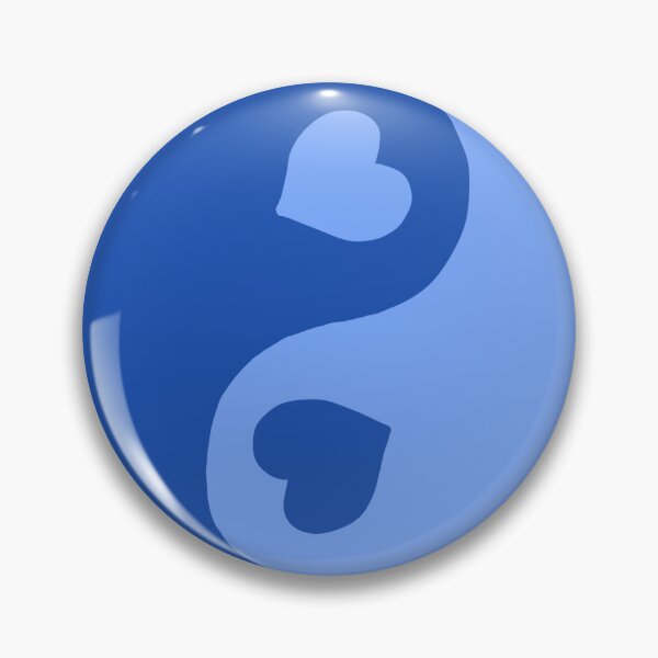 Item preview, blue heart yinyang designed and sold by KMR .