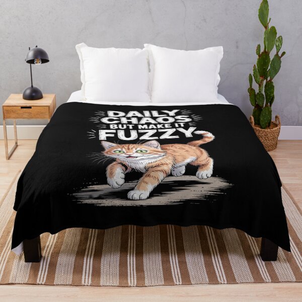 Item preview, Fuzzy Chaos Cat Humor Managing Life With Soft Destruction designed and sold by Rotasiin.