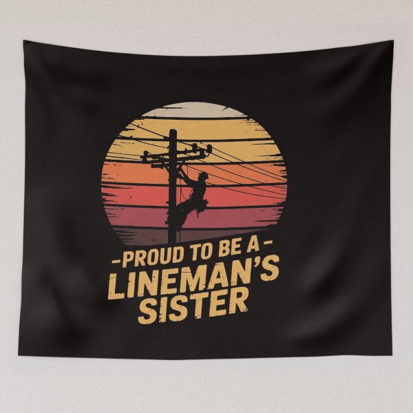 Item preview, Proud To Be Lineman Sister Electric Cable Electrician Men designed and sold by ControlCenter.