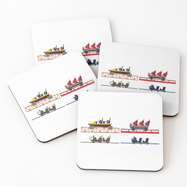 Item preview, Plopsaland Deutschland Coaster Cars Design designed and sold by CoasterMerch.