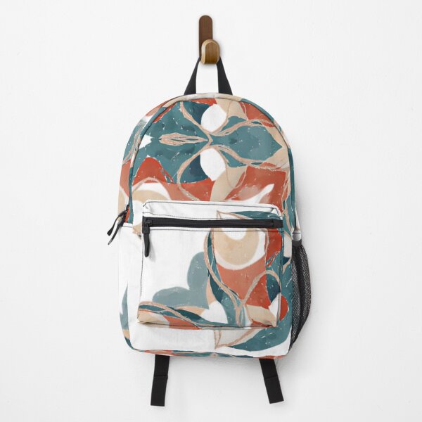 Item preview, Elegant Mandala Ornament - Terracotta, Teal & Gold Symmetrical Design designed and sold by NovaBou.