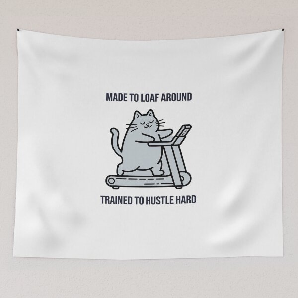 Item preview, Made to Loaf Around Retro Cat designed and sold by VasilisLamArt.