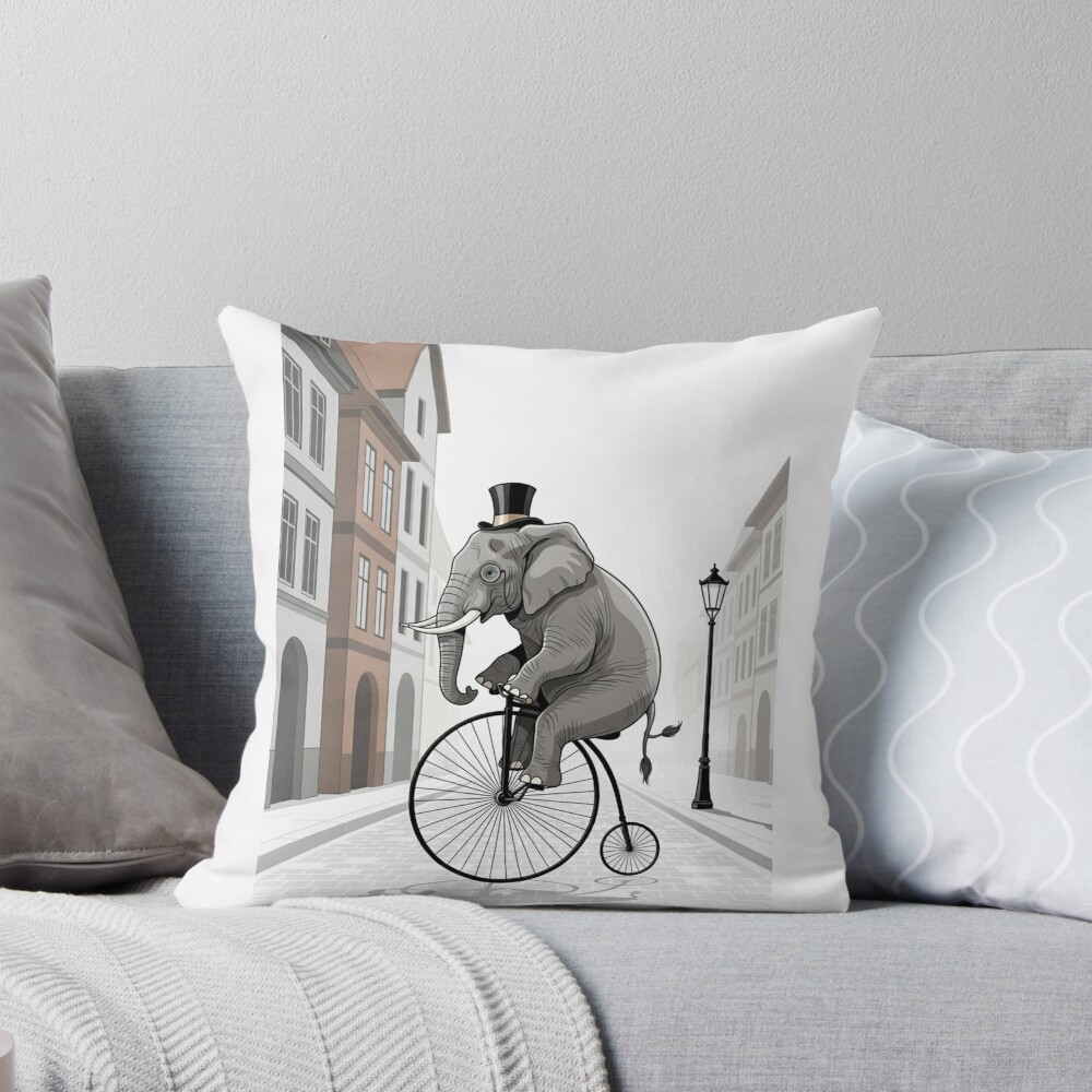 Item preview, Throw Pillow designed and sold by ElephantVibes.