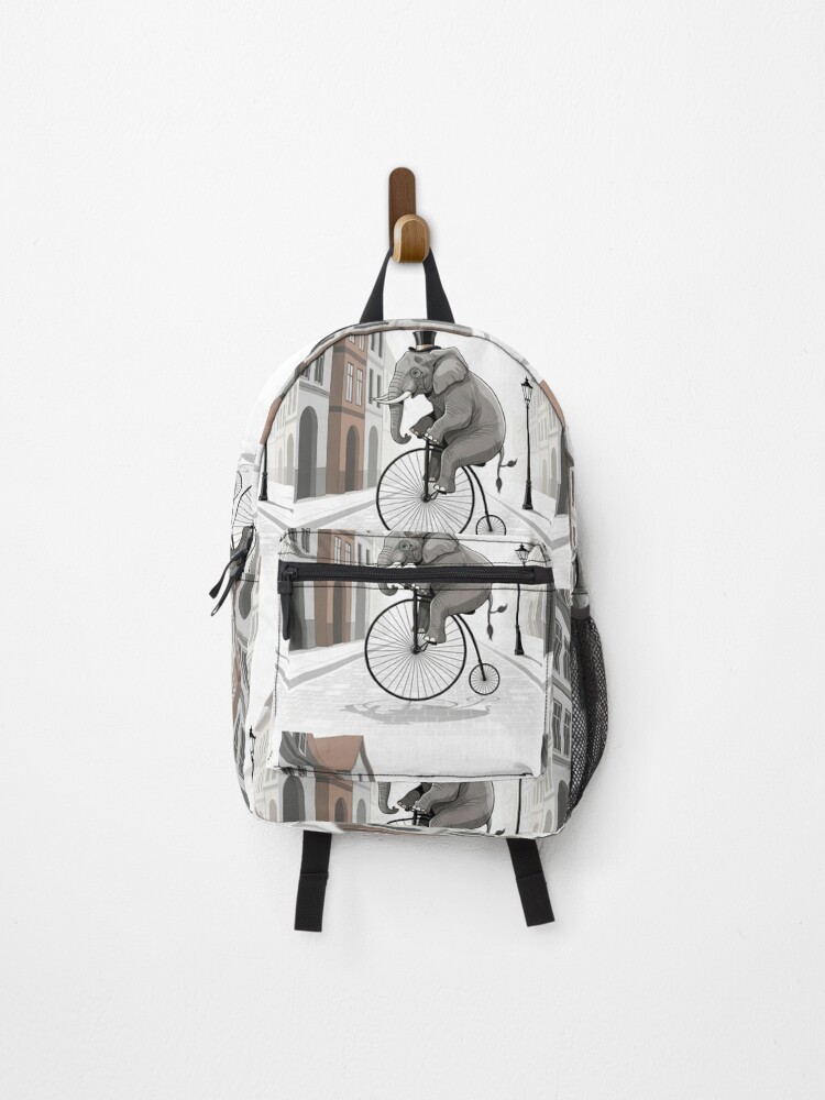 Thumbnail 1 of 3, Backpack, Dapper Elephant's Grand Ride designed and sold by ElephantVibes.