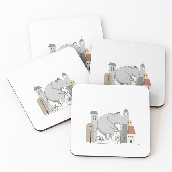 Item preview, Penny-Farthing Pachyderm Promenade designed and sold by ElephantVibes.