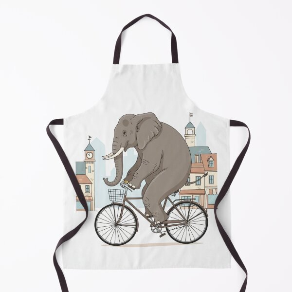 Item preview, Whimsical Elephant Bicycle Ride designed and sold by ElephantVibes.
