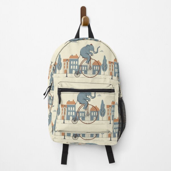 Item preview, Dapper Elephant on Penny-Farthing designed and sold by ElephantVibes.