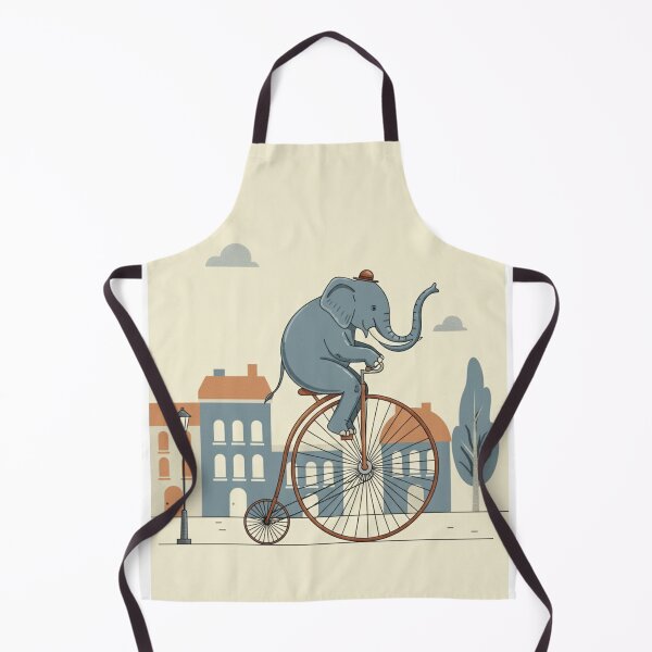 Item preview, Dapper Elephant on Penny-Farthing designed and sold by ElephantVibes.