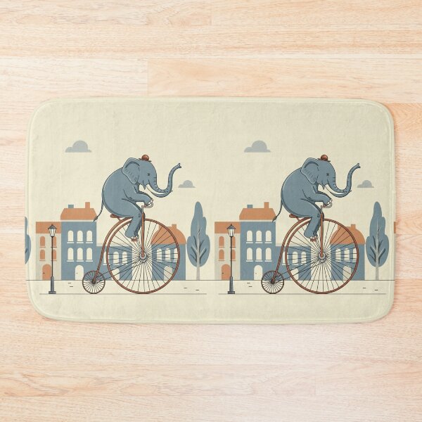 Artikelvorschau, Eleganter Elefant auf Hochrad entworfen und verkauft von ElephantVibes.