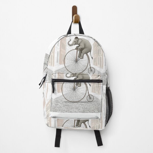 Item preview, Elephant's Whimsical Penny-Farthing Ride designed and sold by ElephantVibes.