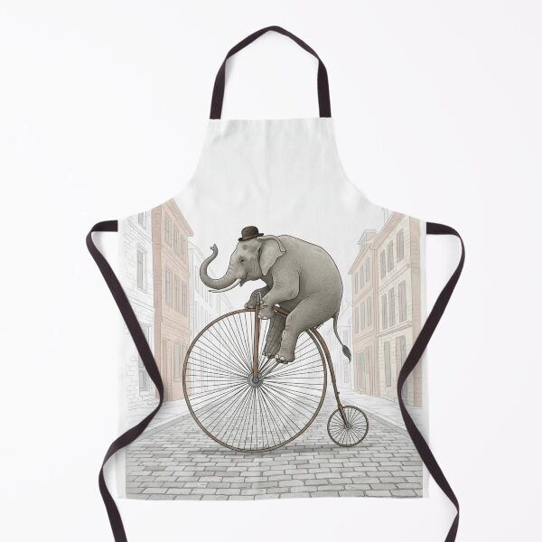 Item preview, Elephant's Whimsical Penny-Farthing Ride designed and sold by ElephantVibes.
