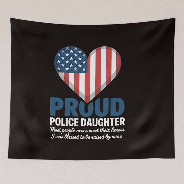 Item preview, Proud Police Daughter Cop Daughter Police Officer Daughter designed and sold by RatCurry.
