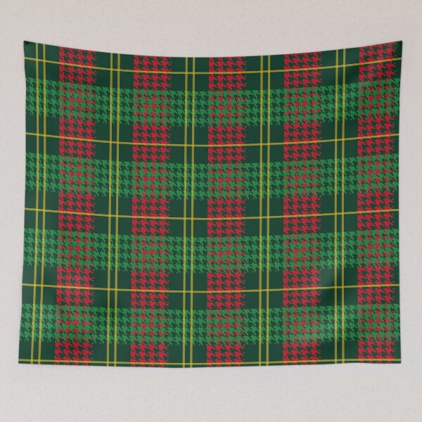 Item preview, Christmas Houndstooth Plaid designed and sold by Linda Maliuana.
