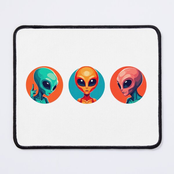 Item preview, Three Colorful Aliens – Cute Multicolor ET Friends from Space designed and sold by Shop Arts & Design.