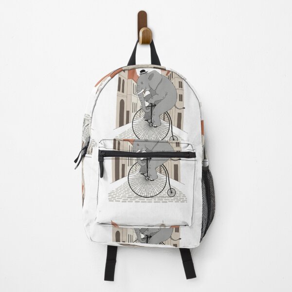 Item preview, Dapper Elephant on Penny-Farthing designed and sold by ElephantVibes.