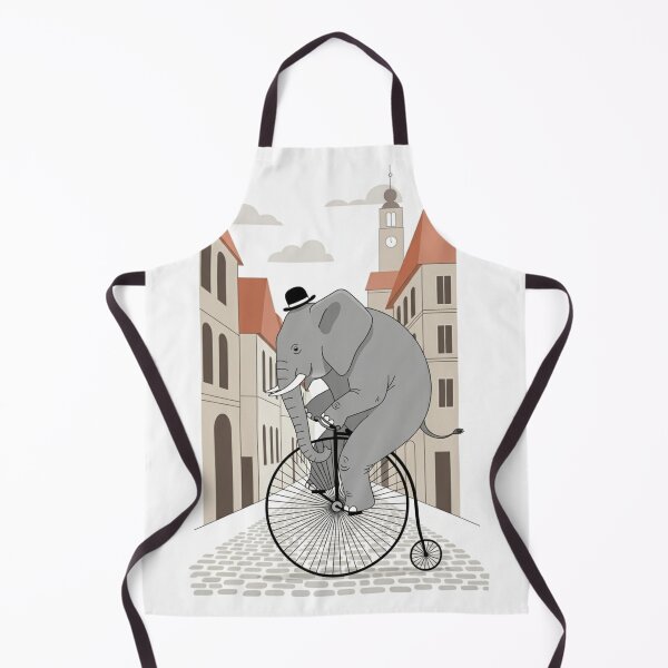 Item preview, Dapper Elephant on Penny-Farthing designed and sold by ElephantVibes.