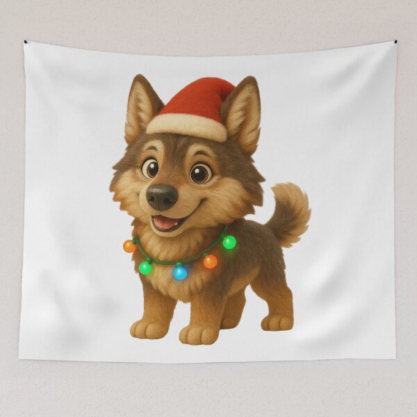 Item preview, Christmas Czechoslovakian Wolfdog designed and sold by Sillytoe.