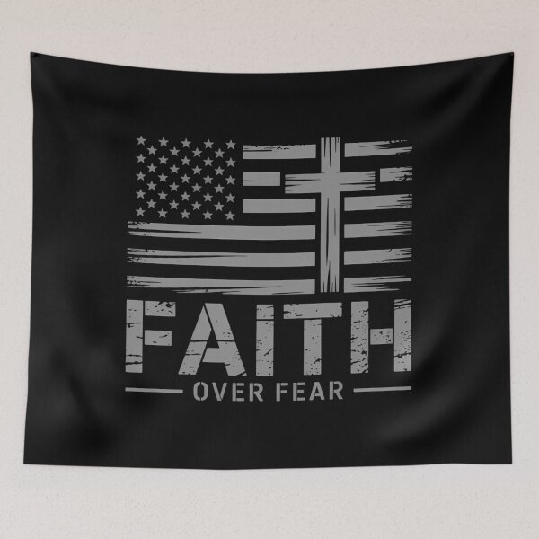 Item preview, America Pride US Flag Faith Over Fear Prayer designed and sold by TrinaEspinoza.