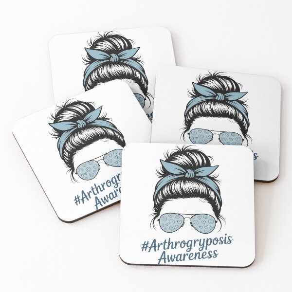 Item preview, Arthrogryposis awareness Messy Bun Arthrogryposis Warrior designed and sold by TrinaEspinoza.