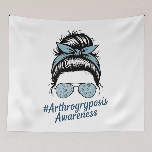 Item preview, Arthrogryposis awareness Messy Bun Arthrogryposis Warrior designed and sold by TrinaEspinoza.