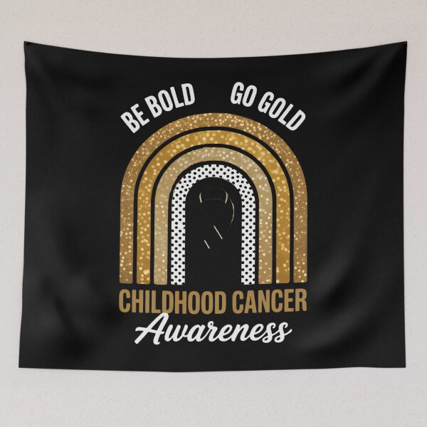 Item preview, Be Bold Go Gold Childhood Cancer Awareness Rainbow Ribbon designed and sold by TrinaEspinoza.