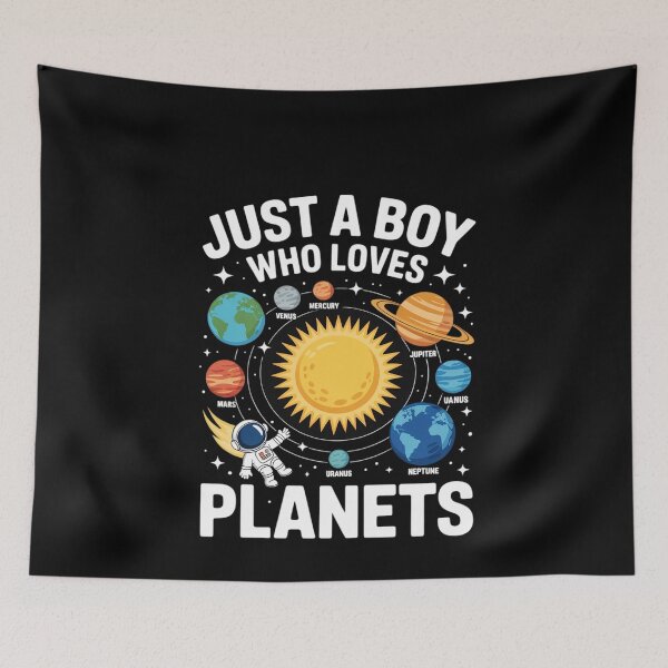 Item preview, Just A Boy Who Loves Planets designed and sold by MinaReinger.