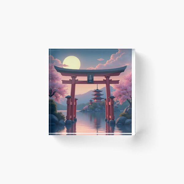 Item preview, Spirit of Japan – Moonlit Gate designed and sold by PriyaMagic.