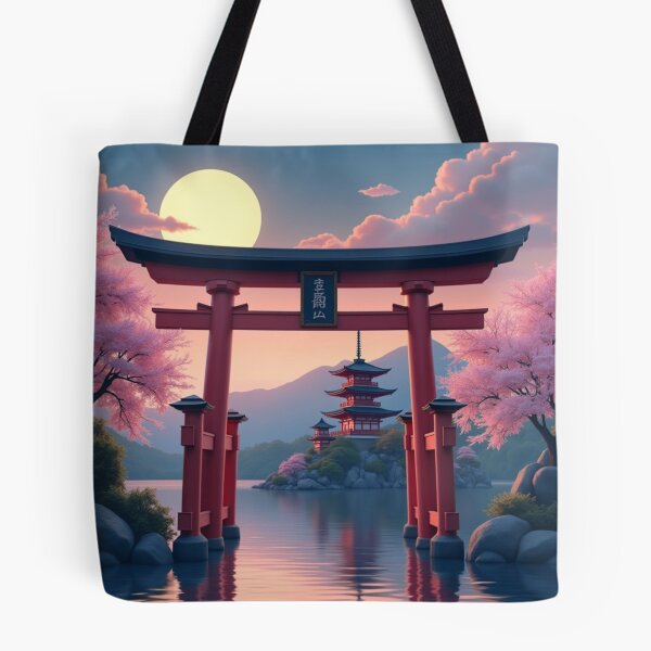 Item preview, Spirit of Japan – Moonlit Gate designed and sold by PriyaMagic.