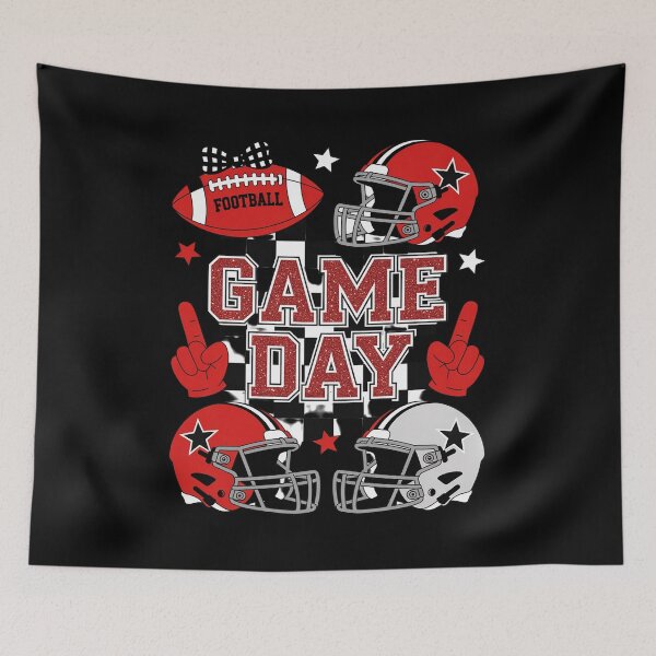 Item preview, Game Day Football Checkered Team Spirit Touchdown Season designed and sold by velltoons.
