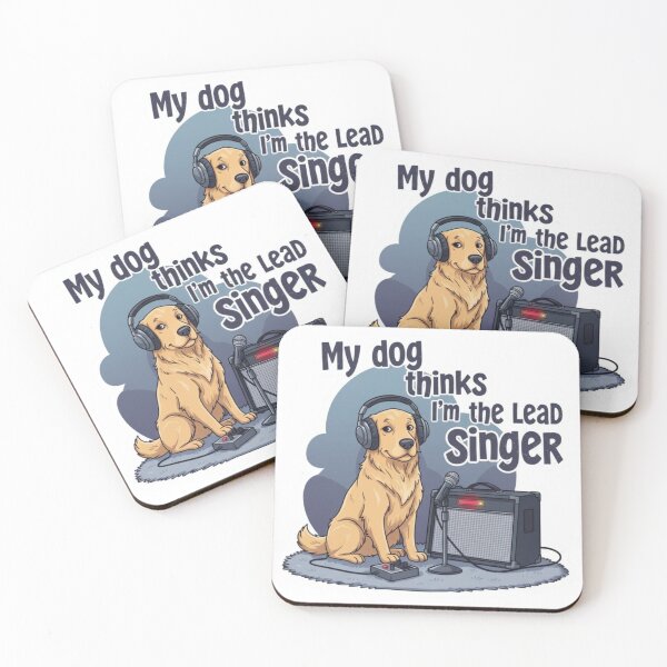 Item preview, My Dog Thinks I’m the Lead Singer – Music Lover Dog Shirt designed and sold by Inkmatic Studio.