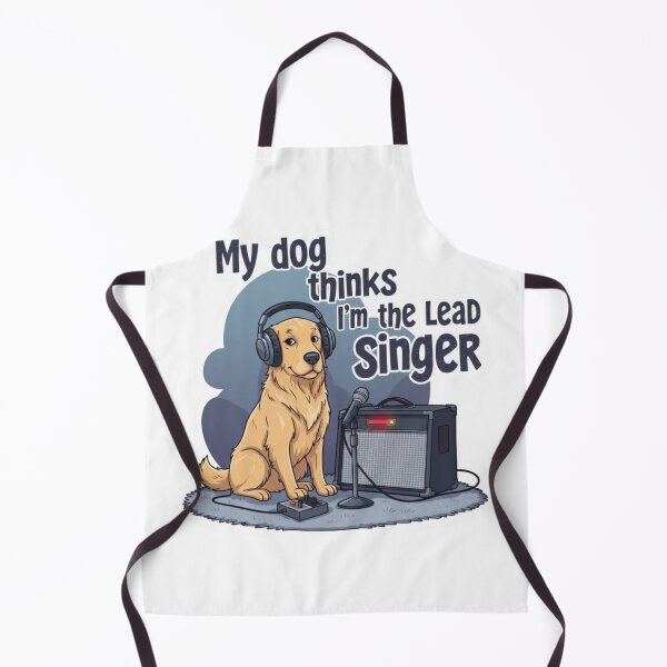 Item preview, My Dog Thinks I’m the Lead Singer – Music Lover Dog Shirt designed and sold by Inkmatic Studio.