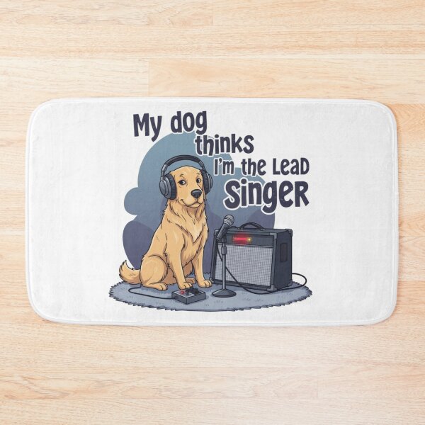 Item preview, My Dog Thinks I’m the Lead Singer – Music Lover Dog Shirt designed and sold by Inkmatic Studio.