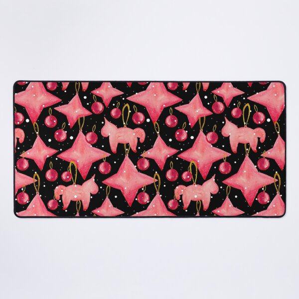 Item preview, Festive Pink Stars and Ornaments Christmas iPhone Case Design designed and sold by FestivityFinds.