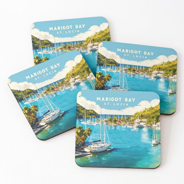 Item preview, Marigot Bay St Lucia Western Coast Travel Art designed and sold by scicilysimonee.