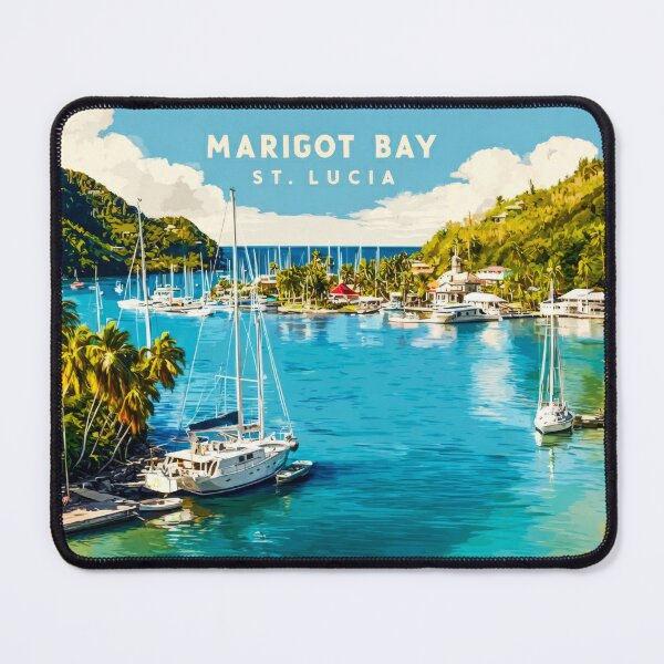 Item preview, Marigot Bay St Lucia Western Coast Travel Art designed and sold by scicilysimonee.