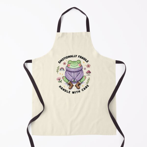 Item preview, Emotionally fragile handle with care cute frog designed and sold by FatBirdie.