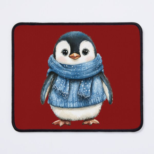 Item preview, Cute Winter Penguin with Blue Sweater designed and sold by NotasCreativa.
