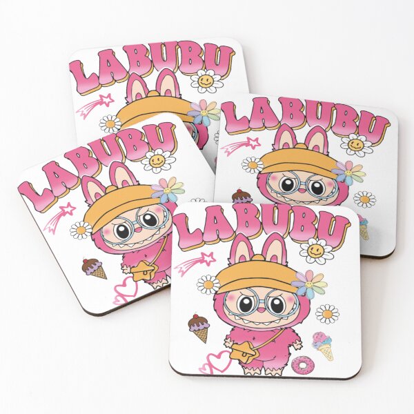 Item preview, Kawaii Labubu Pink Monster – Cute Aesthetic Cartoon Design designed and sold by The Magic Hand.