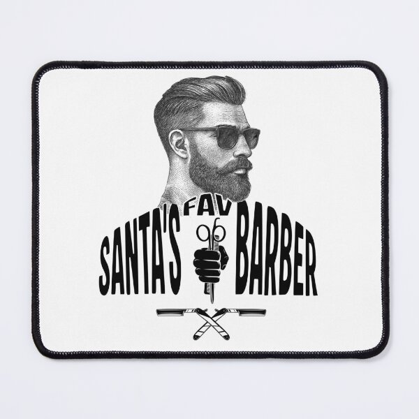 Item preview, Santa’s Fav Barber – Funny Christmas Barber Shirt | Holiday Fade Master Tee designed and sold by chuxiedesign.