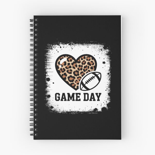 Item preview, Game Day With Leopard Heart Football Lovers Mom Bleached designed and sold by FndPardaL.
