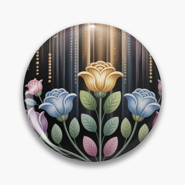 Artikelvorschau, Volkskunst-Blumenmuster mit hübscher perlenartiger Struktur entworfen und verkauft von Greenbaby.